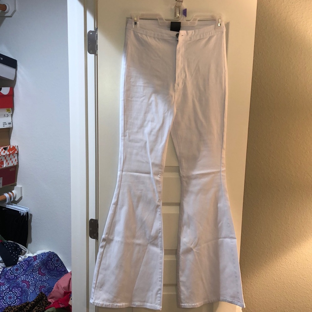 White Flare Swankaposh Jeans